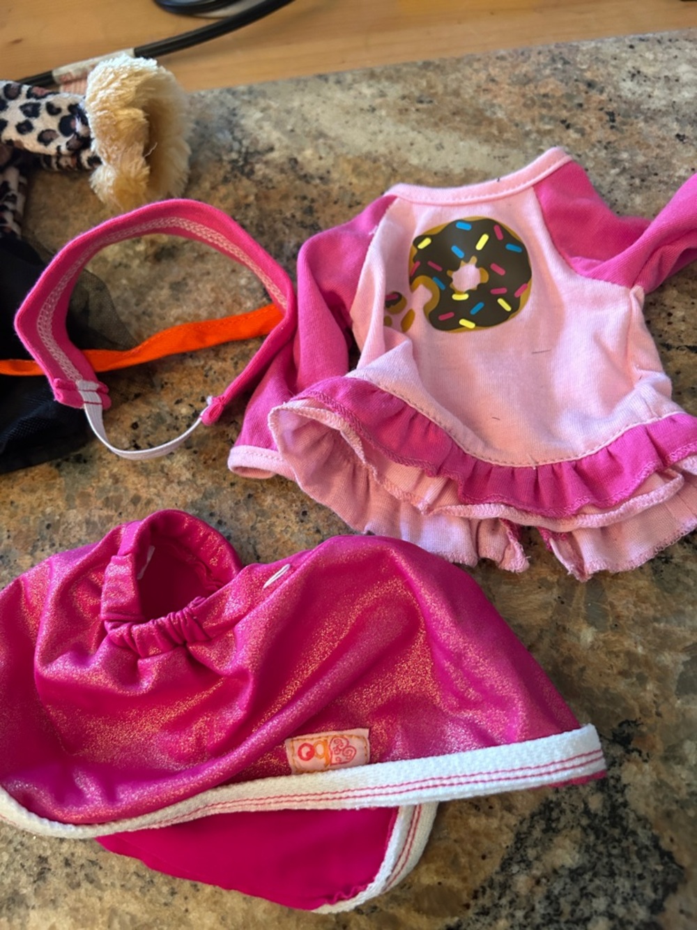 Colorful Doll Clothes Bundle - Yellow Skirt & Pink Orange Tutu - Picture 5 of 10